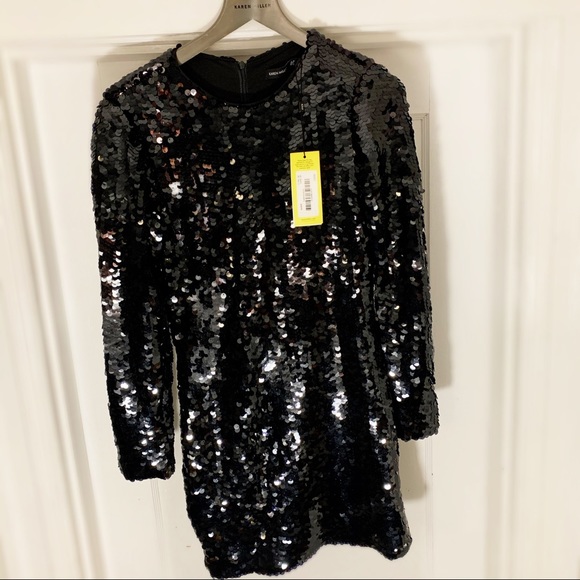 Stunning Black Sequined Karen Millen Dress✨ - Picture 6 of 8